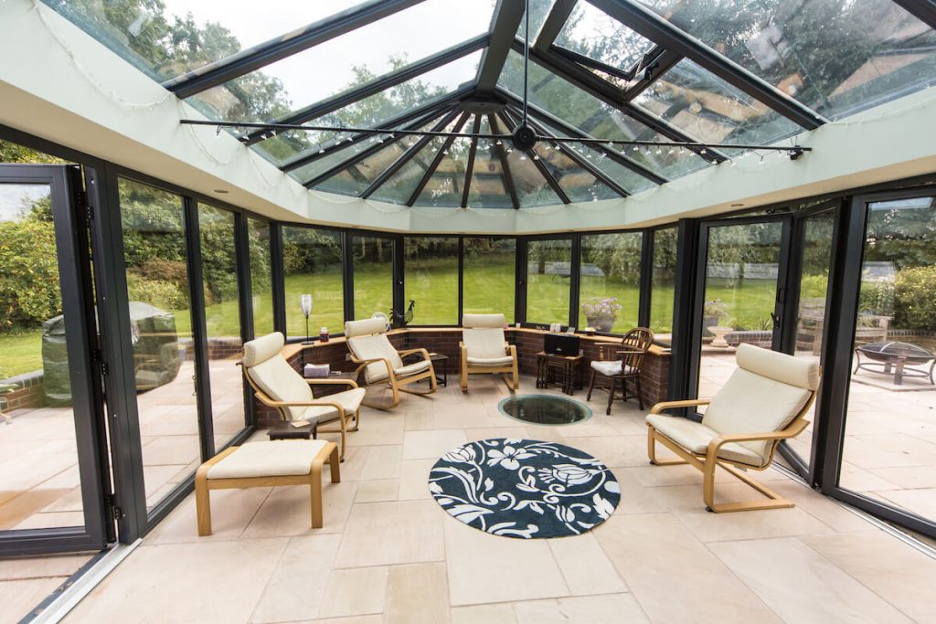 Safe And Sound glass roof conservatory UK installations