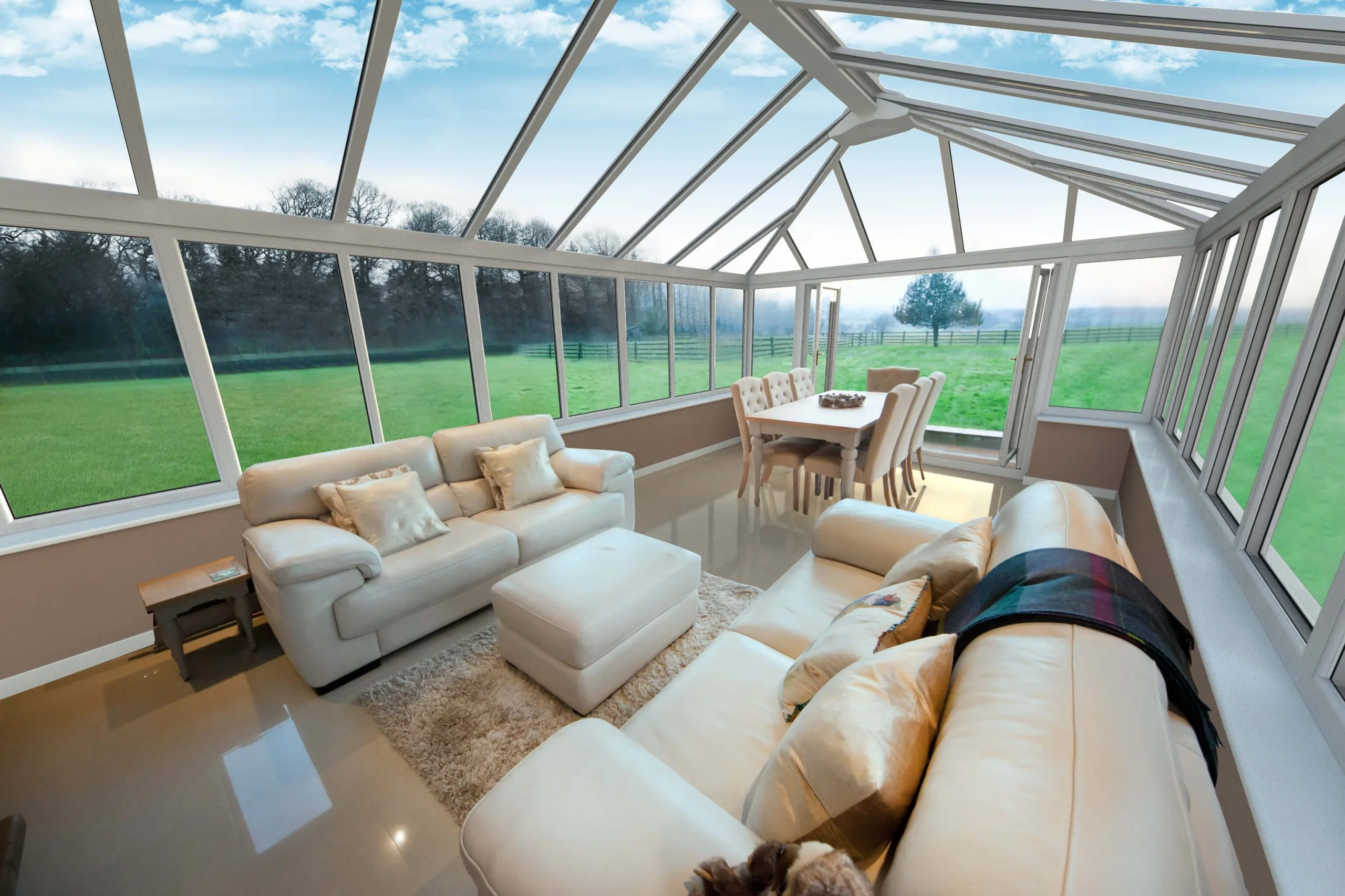 Safe and Sound windows recent glass roof Conservatory UK Installations