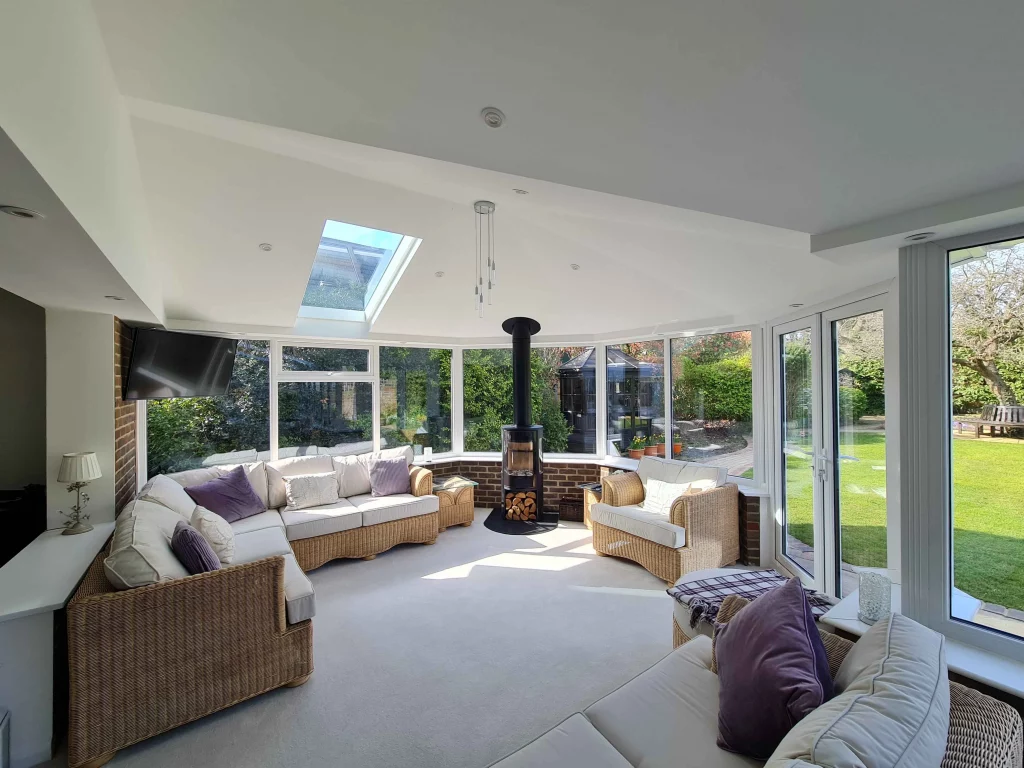 safe and Sound windows install p Shaped Conservatory
