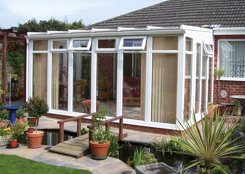 safe and Sound windows living space modern lean to conservatories