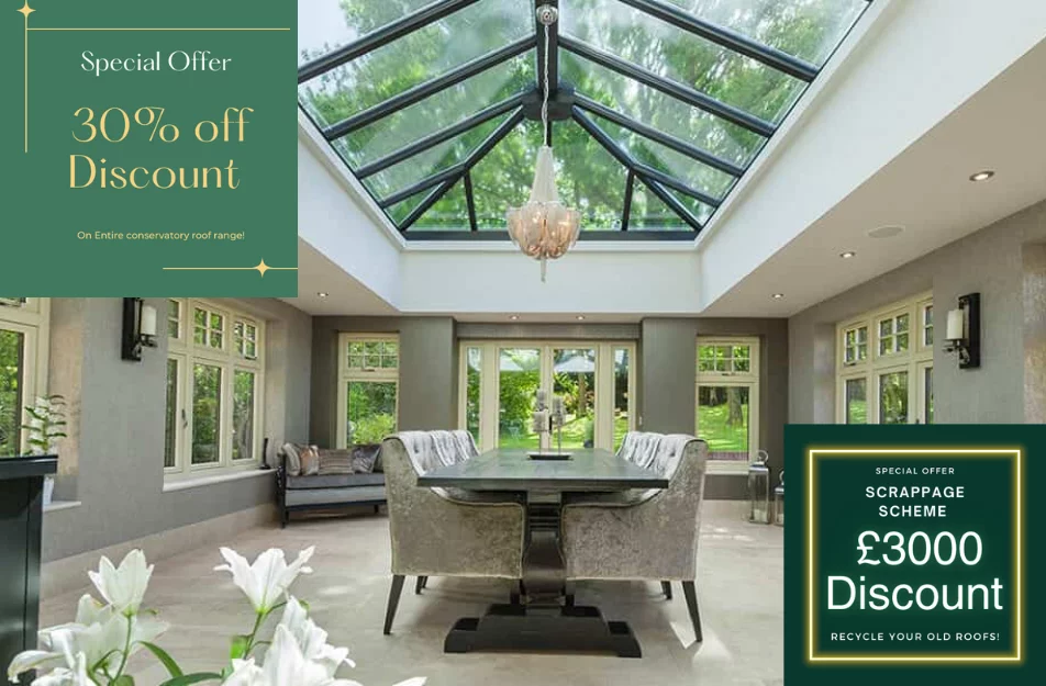 Safe and Sound windows Conservatory Roofs offers